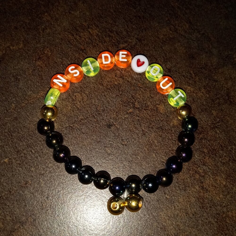 Inside out handmade braclet